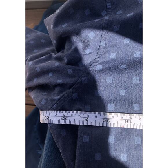 Robert Graham Men's Dress Shirt Blue Geometric Modern American Size Large - Picture 12 of 12